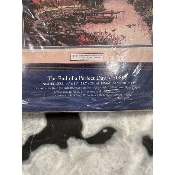 Candamar Designs Thomas Kinkade Cross Stitch Kit The End of a Perfect Day 50897 - Picture 5 of 5